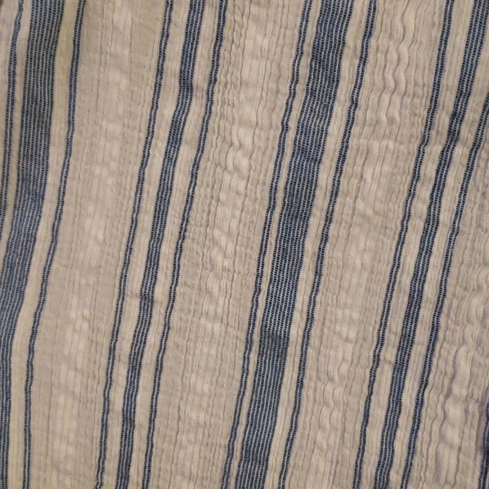 Catherine's blue and white striped button down - Picture 3 of 4